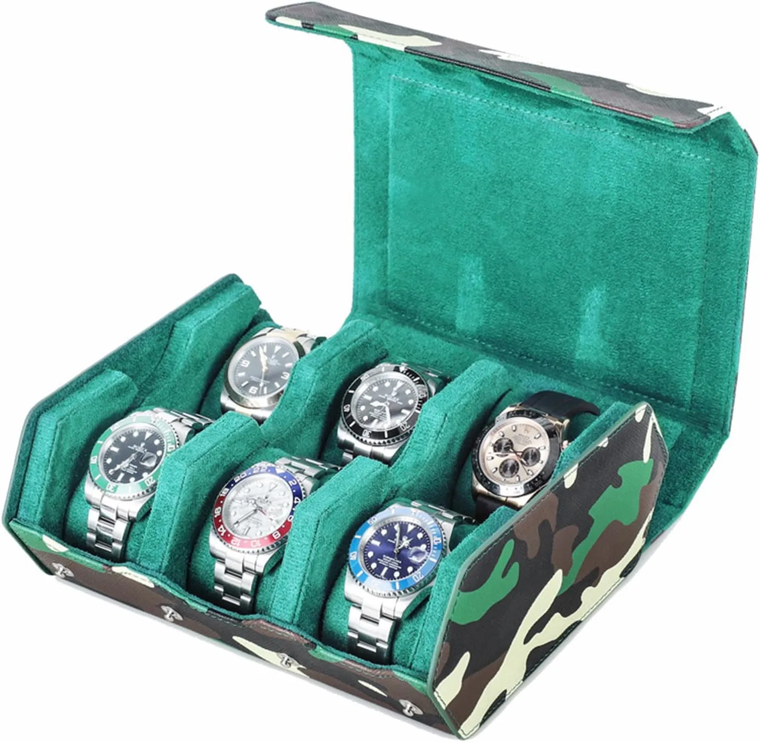 Box Wristwatch Container Fashionable Timepieces Storage Case Versatile Camouflage Patterned Cowhides longing spontaneity outweigh Leather Watch 