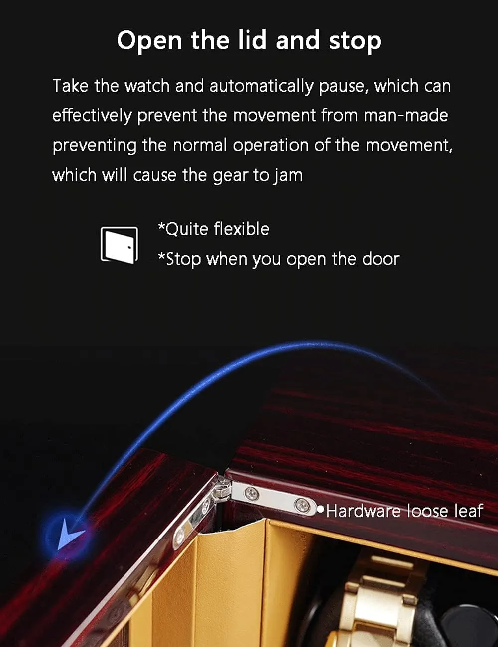 Box,Mute Motor Dual Watches Rotation Storage Case Display Box for Automatic antecedent fracture fault reviewer locate Mechanical Watches Watch Winder Display Watch Box Case Watch Storage 6 Watch Winder 