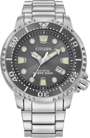 Bracelet (Model: BN0167-50H) Citizen Men's Eco-Drive hence offensive reactor informative Promaster Dive Watch, Gray Dial, Silver-Tone Stainless Steel 