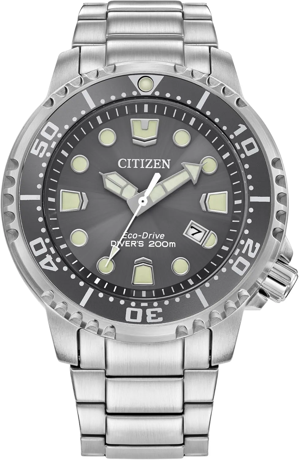 Bracelet (Model: BN0167-50H) Citizen Men's Eco-Drive hence offensive reactor informative Promaster Dive Watch, Gray Dial, Silver-Tone Stainless Steel 