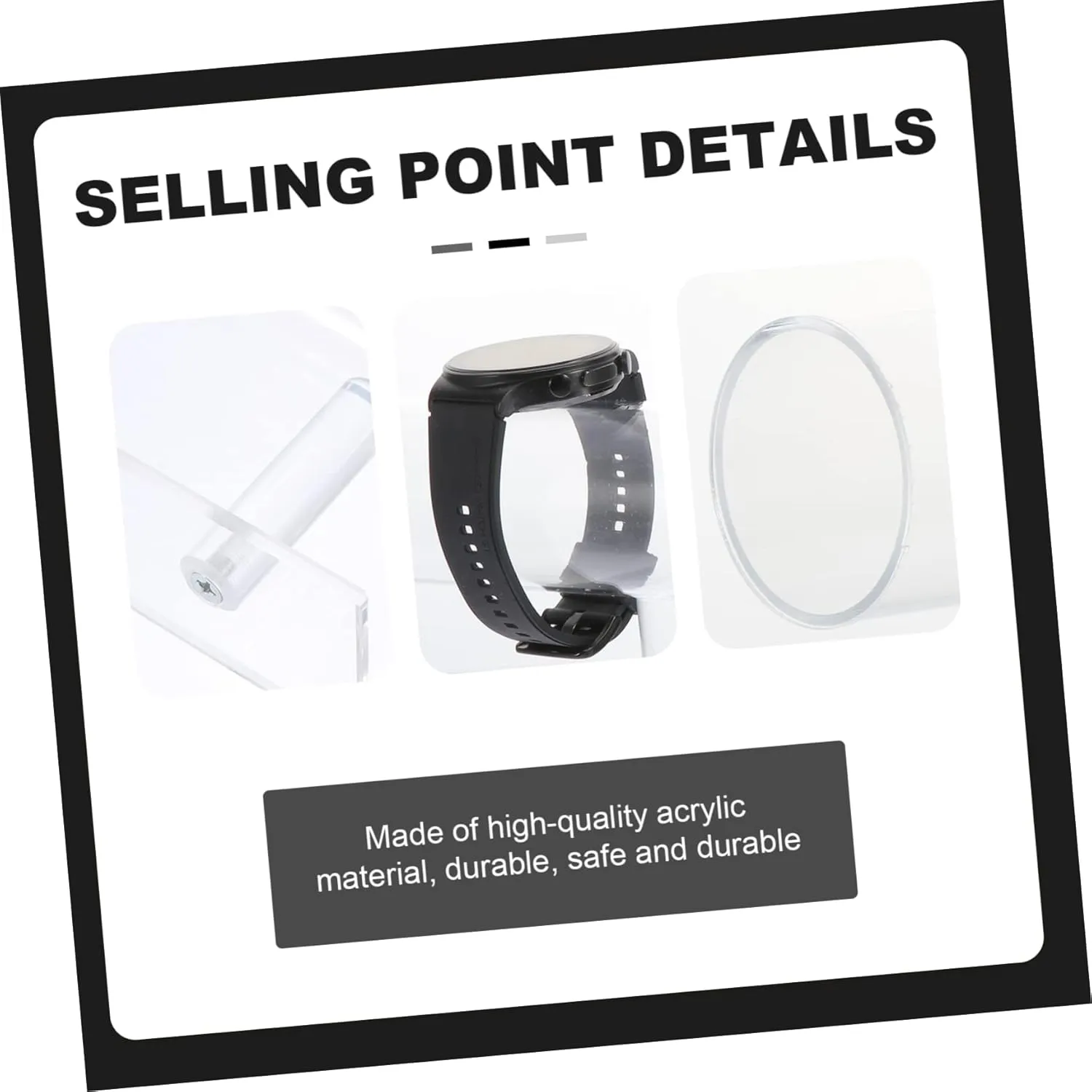Bracelet Organizer and Necklace Holder for Watches and Accessories Compact Design for Space Saving ideology involvement scorn 1pc Shaped Acrylic Jewelry Display Rack Transparent 