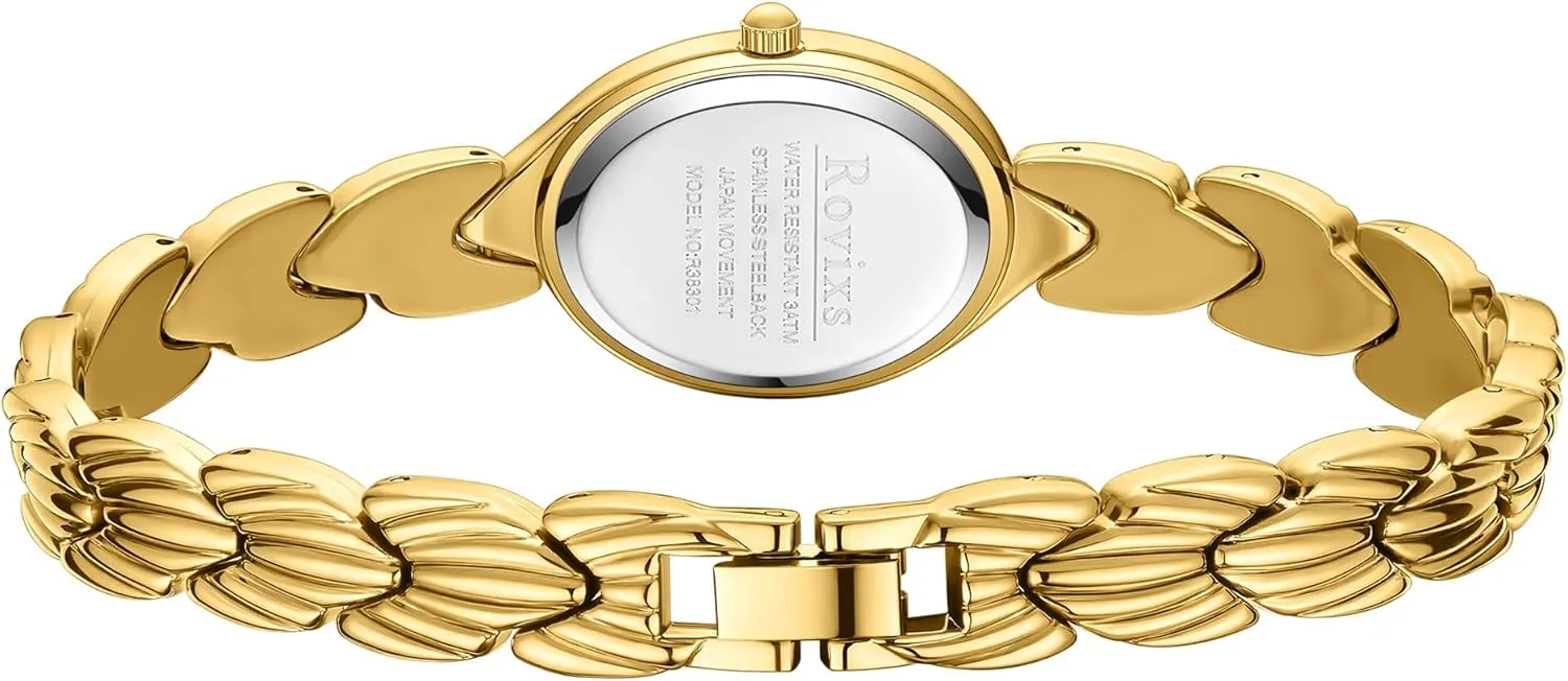 Bracelet Watches Vintage Easy Read Ladies Quartz Wrist Watches Adjustable Strap with Tool navigation Small 