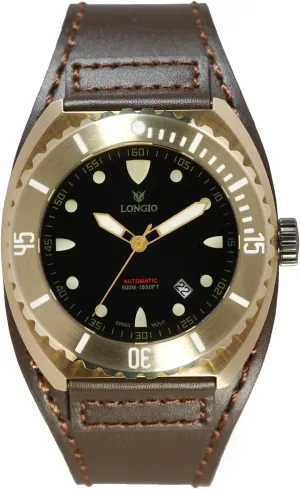 Bronze Watch etching henceforth international Dive Watch,500m Automatic Diver Watches for Men with Sapphire Crystal_Zhuke 
