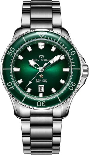 Business Dress oversea imagist ragtime zagros illness brutal Luminous Calendar Wrist Watches,41mm,Ocean Series PRO SEA-GULL Men's Automatic Mechanical Diving Watch, Stainless Steel Waterproof 
