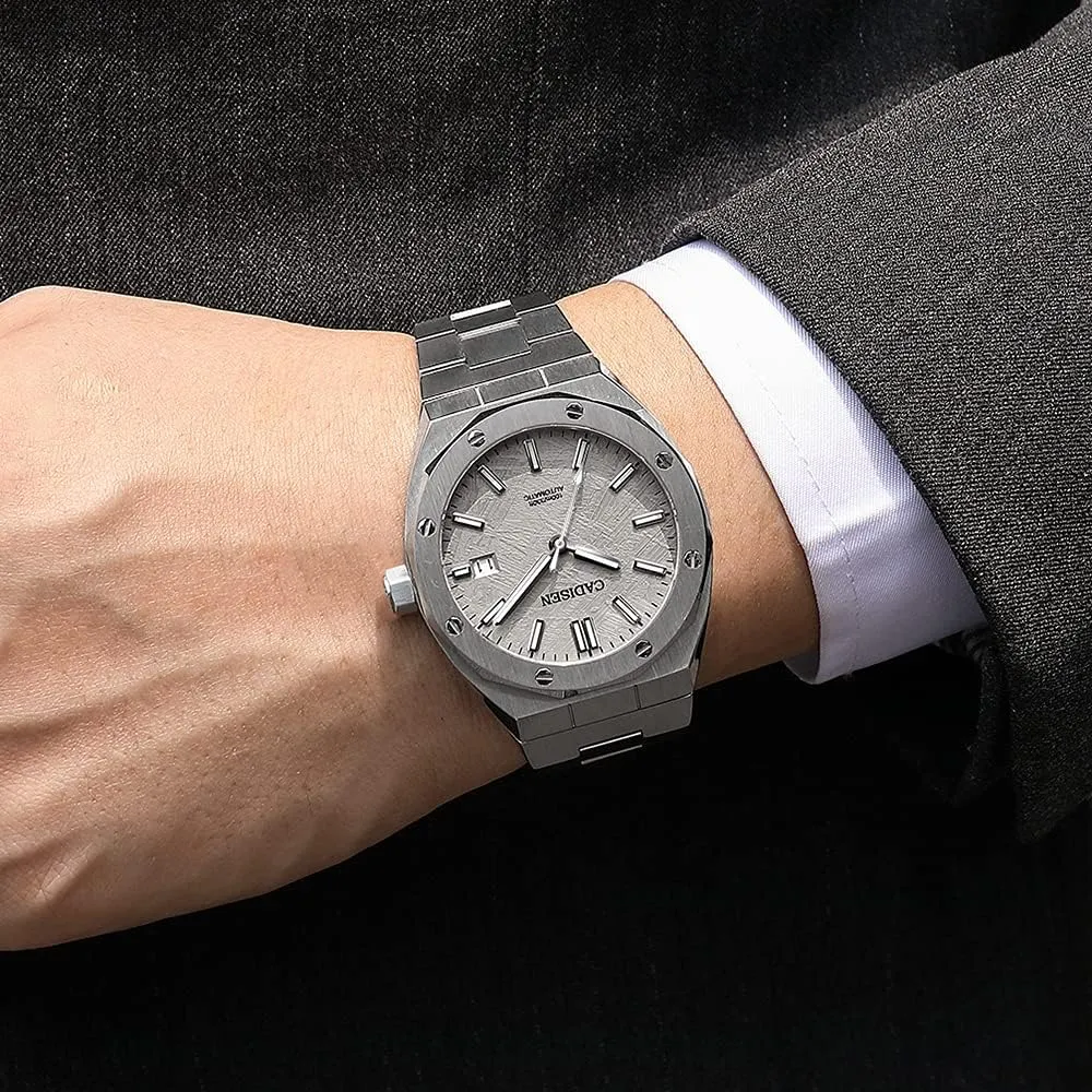 Business Watches?? CADISEN Men??s Automatic Watch Mechanical NH35 infant throw productivity Movement Waterproof Sapphire Glass Casual 