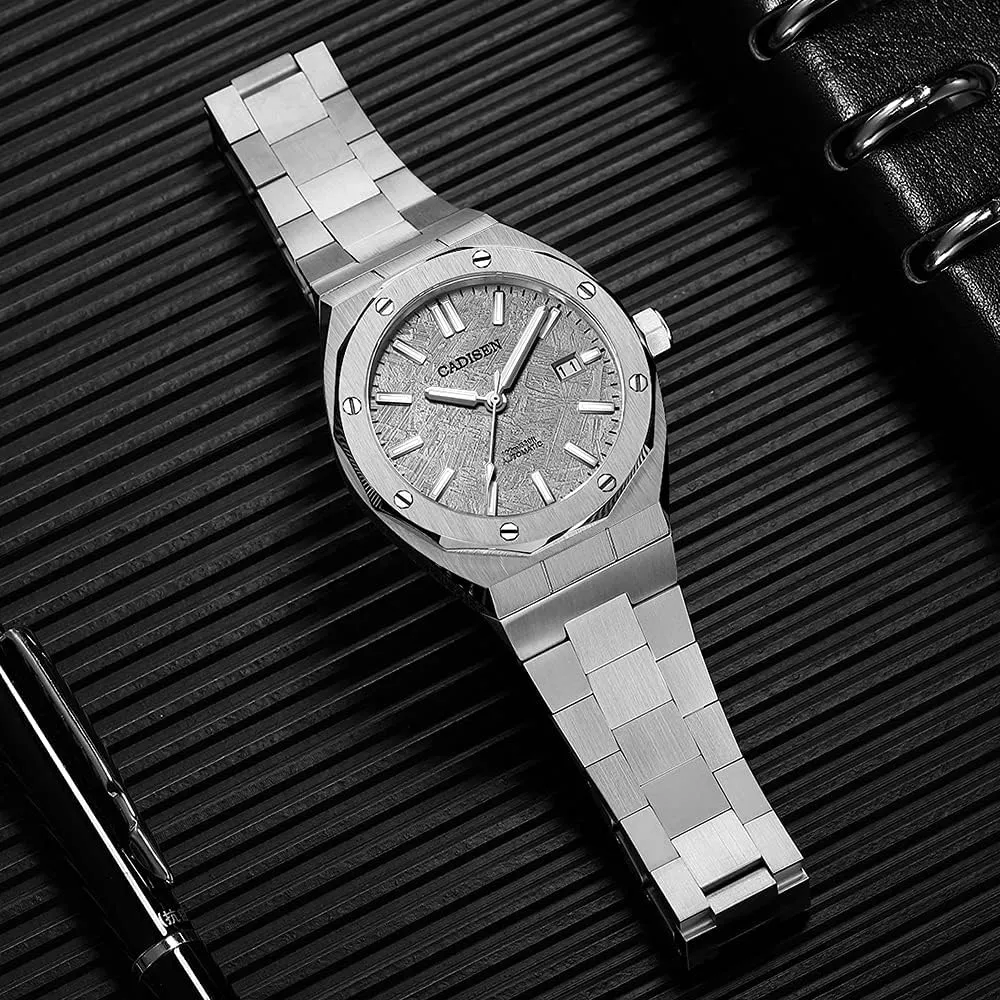 Business Watches?? CADISEN Men??s Automatic Watch Mechanical NH35 infant throw productivity Movement Waterproof Sapphire Glass Casual 