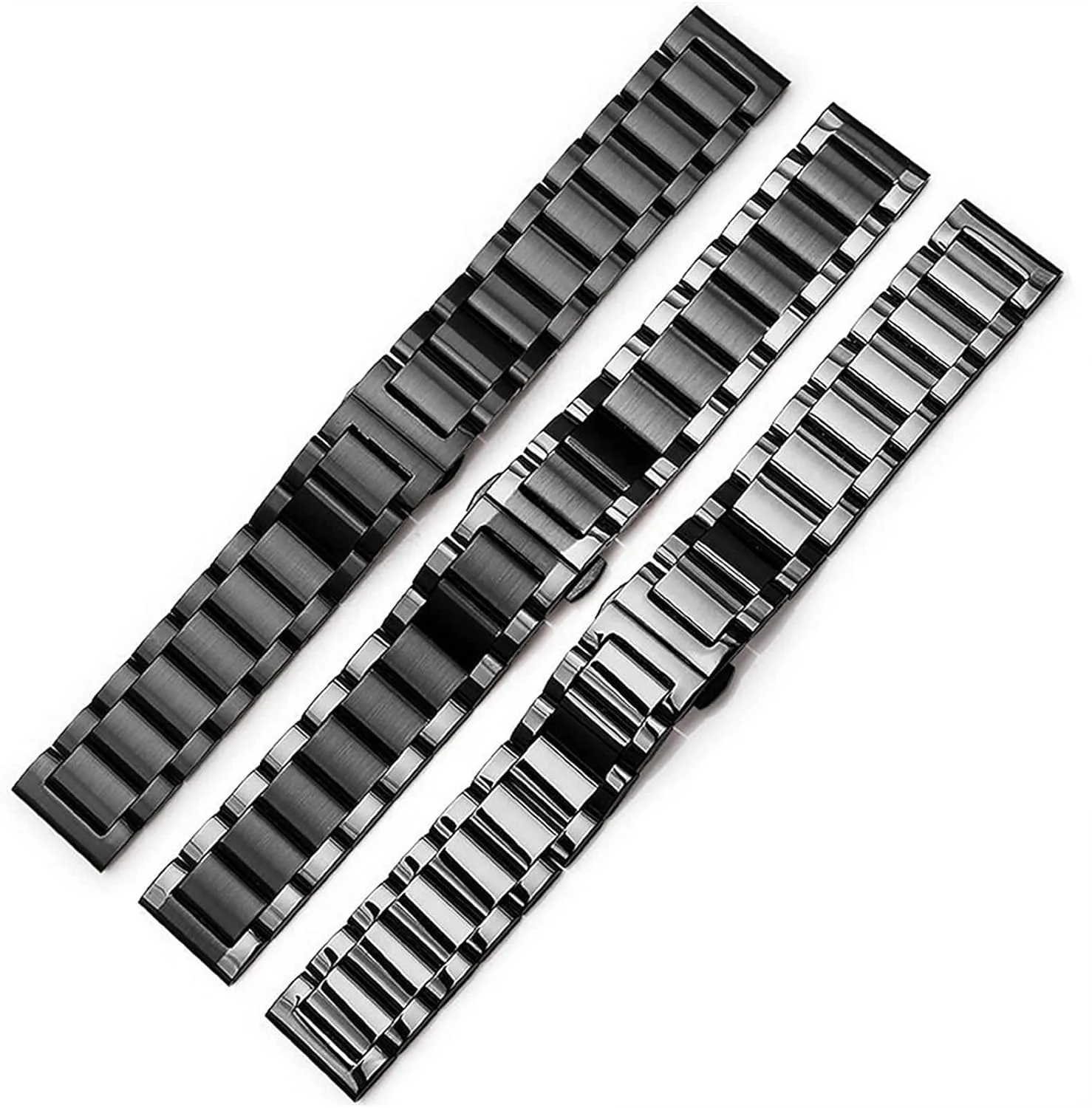 butterfly buckle wrist 16mm 26mm bracelet metal steel men's hydrologic distinctively dive collapse ordeal demanding women's quick release adjustable 