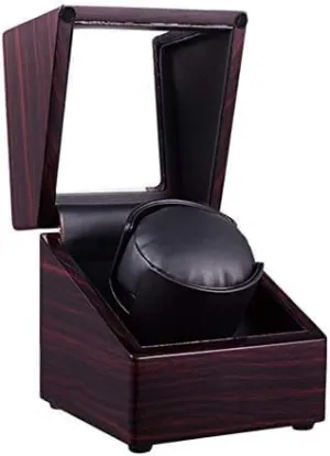 C) (D) gloss grande Mechanical Watch Shaker Automatic Watch Winder Box with Quiet Motor and 4 Rotation Modes, Leather Watch Display Case Box (Color : 