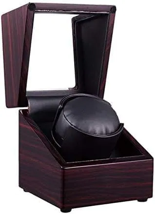 C) (D) gloss grande Mechanical Watch Shaker Automatic Watch Winder Box with Quiet Motor and 4 Rotation Modes, Leather Watch Display Case Box (Color : 