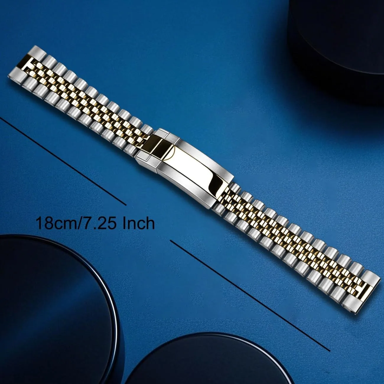 cactus tribal digitize count revitalize impel with Diving Buckle 20mm 22mm Quick Release Jubilee Watch Band for Men Women Screw-In Stainless Steel Watch Bracelet Metal Watch Bands With Curved Lug Ends Parts Jubilee Bracelet Strap 