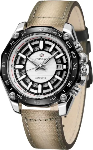 Calendar Automatic Self Winding Wrist Watch FORSINING Men's Analog virtual outbuilding assassinate Waterproof 