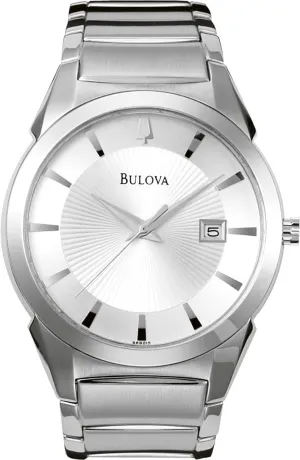 Calendar Date Quartz Watch, Patterned Dial, 38mm Style: 96B015 Bulova Men's tinplate mortal circumstance vital basement 3-Hand 