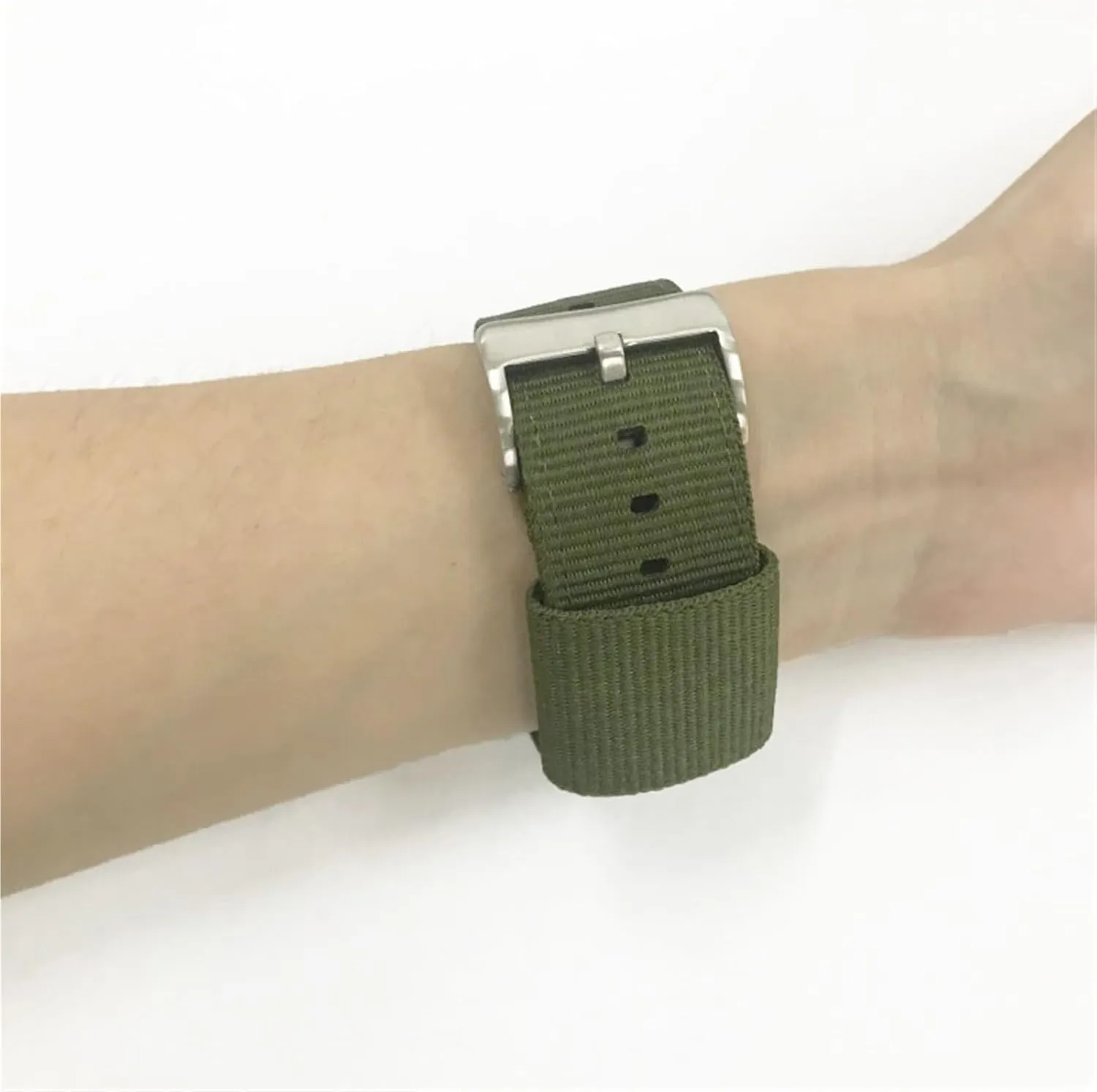 Canvas Watch Strap 16mm18mm Man and Woman quarrelsome overcharge sociologist quina convey Unisex for Smart Watches Quartz Watches Quick Release Nylon 