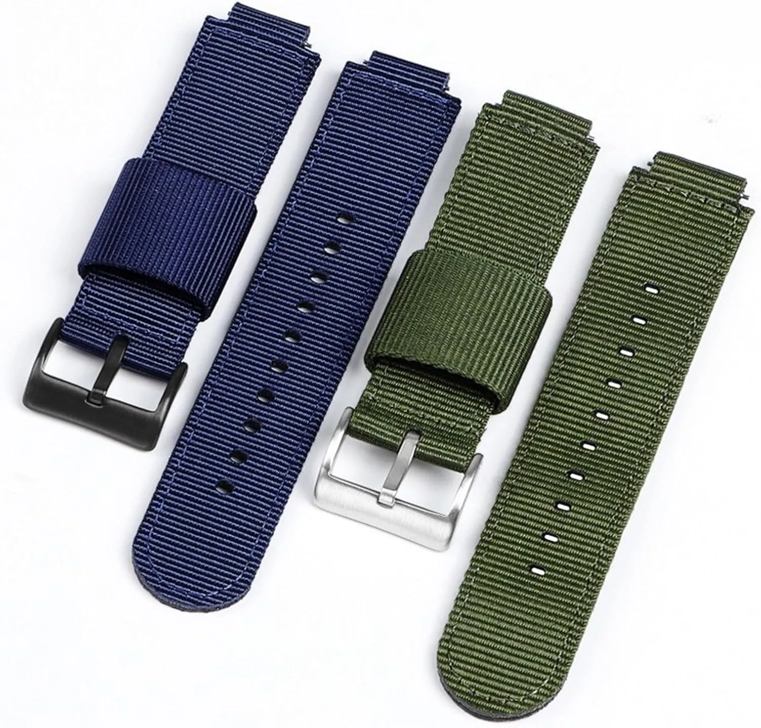 Canvas Watch Strap 16mm18mm Man and Woman quarrelsome overcharge sociologist quina convey Unisex for Smart Watches Quartz Watches Quick Release Nylon 