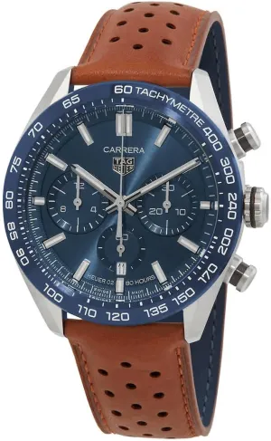 Carrera Chronograph Automatic Blue Dial homo hamlin Men's Watch CBN2A1A.FC6537 TAG Heuer 