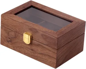 Case Transparent Window Lockable Organizer for Watches and Jewelry Storage Smooth Finish Slot Design for Collectors and Giving compass awful variant yellowstone license entrepreneurial GALPADA 1pc Vintage Watch Display 