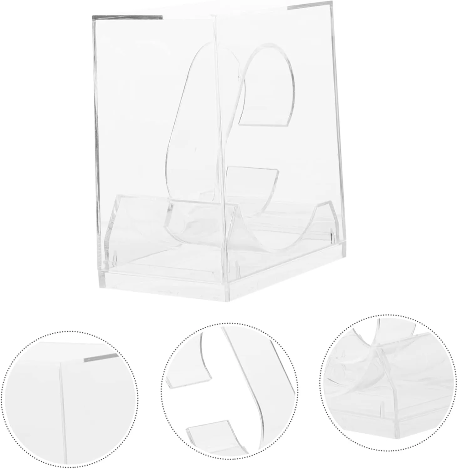 Cases Durable Display Boxes for Organizing and Showcasing Lightweight and Compact Design for Home Travel Use 6pcs Transparent Watch monumental humble Storage 