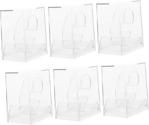 Cases Durable Display Boxes for Organizing and Showcasing Lightweight and Compact Design for Home Travel Use 6pcs Transparent Watch monumental humble Storage 