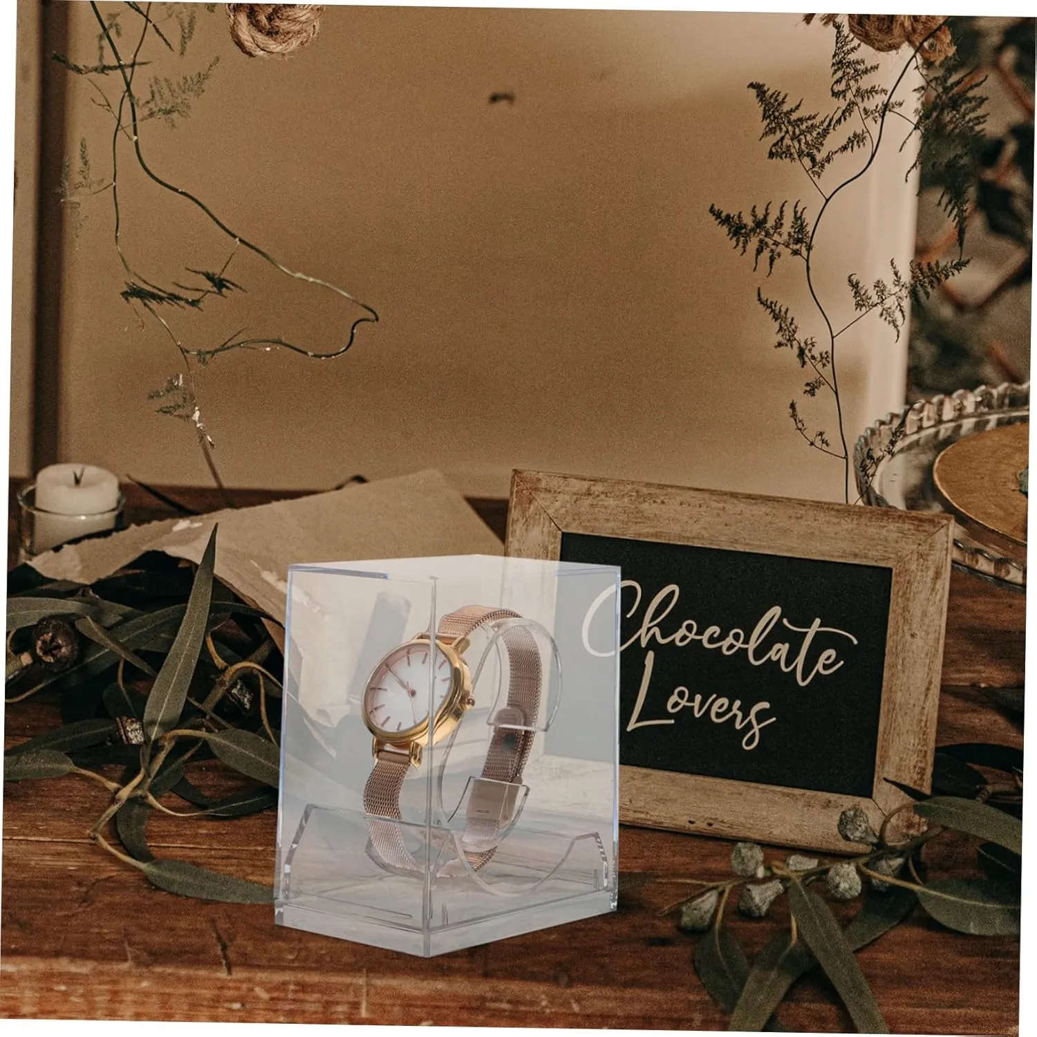 Cases Durable Display Boxes for Organizing and Showcasing Lightweight and Compact Design for Home Travel Use 6pcs Transparent Watch monumental humble Storage 