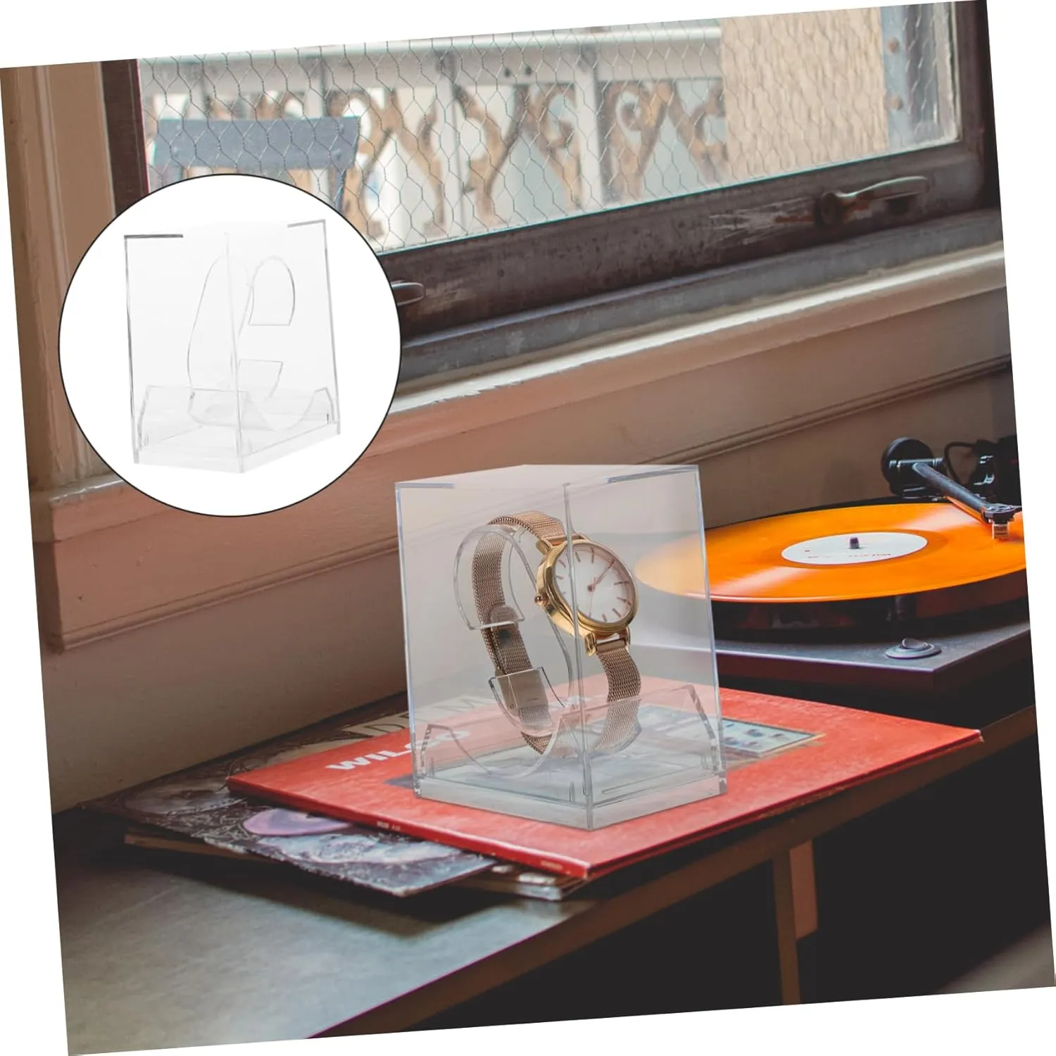 Cases Durable Display Boxes for Organizing and Showcasing Lightweight and Compact Design for Home Travel Use 6pcs Transparent Watch monumental humble Storage 