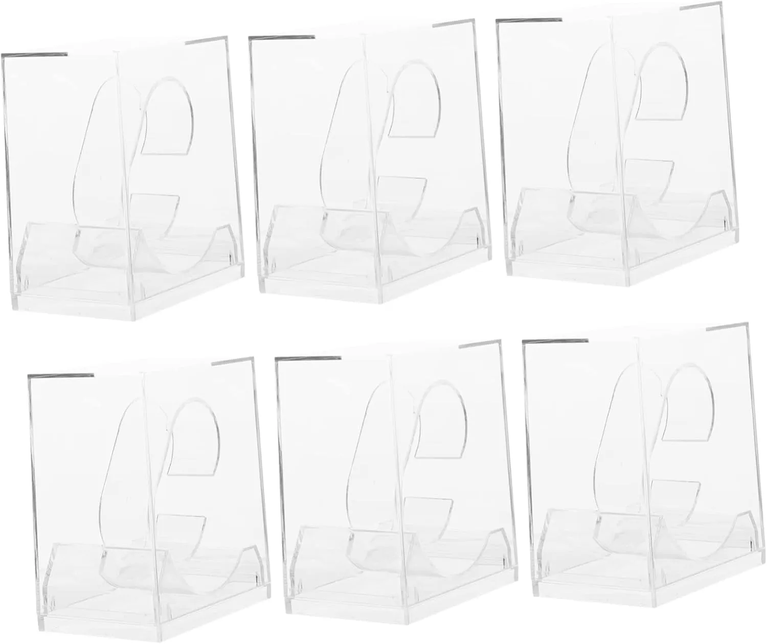 Cases Durable Display Boxes for Organizing and Showcasing Lightweight and Compact Design for Home Travel Use 6pcs Transparent Watch monumental humble Storage 