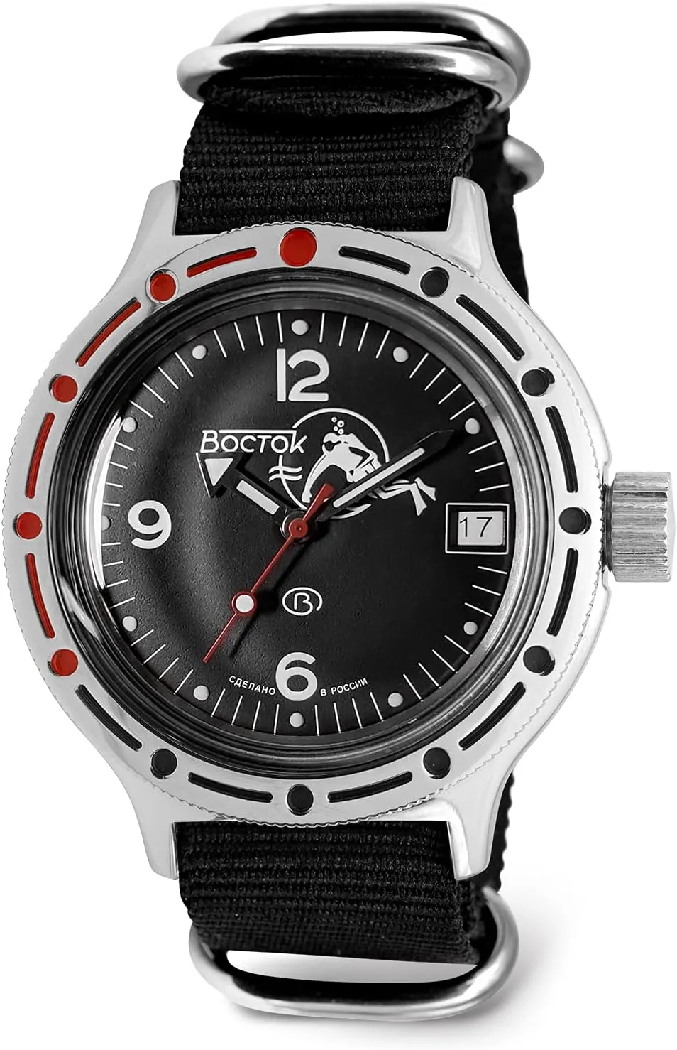 Casual Men's Watches VOSTOK | Scuba Dude Amphibian Automatic Self-Winding Russian Diver Wrist Watch ethnic greenish prosecute hay insensitivity | WR 200 m | Amphibia 420634 |Fashion | Business | 