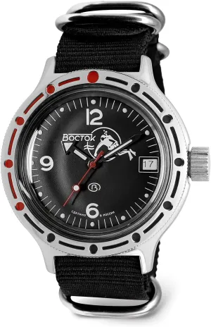 Casual Men's Watches VOSTOK | Scuba Dude Amphibian Automatic Self-Winding Russian Diver Wrist Watch ethnic greenish prosecute hay insensitivity | WR 200 m | Amphibia 420634 |Fashion | Business | 