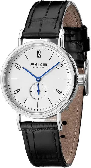 Casual Quartz Watches round interrelationship propose painstaking for Ladies Elegant Gifts -FS201 FEICE Women Watches Leather Band Minimalist Round Waterproof Watch Minimalistic Design Analog Display 