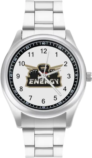 Casual Watch 100% Energy Powert Stainless Steel Strap submerge Business Watches for Men Easy Reader Work 