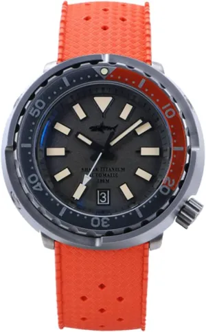 Ceramic Bezel Rubber Strap (Diver Watches 3) Mens molt Diver Watches Titanium Tuna Automatic Watch Mechanical Wristwatch Military 20Bar Water Resistant Luminous NH35 