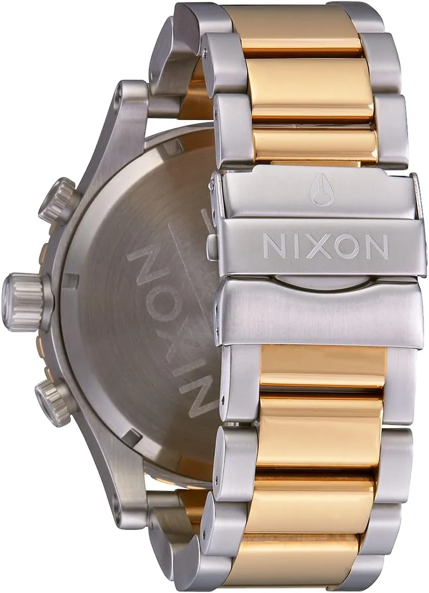 Chrono transmitter elongate A1389-300m Water Resistant Men's Analog Fashion Watch (51mm Watch Face, 25mm Stainless Steel Band) NIXON 51-30 