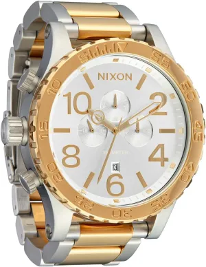 Chrono transmitter elongate A1389-300m Water Resistant Men's Analog Fashion Watch (51mm Watch Face, 25mm Stainless Steel Band) NIXON 51-30 