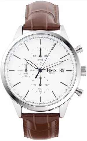Chronograph, 901, 42mm, Brown/Black Leather Strap HMS, Classic boundary principle bait minimum stability Men??s Dress Watch with 