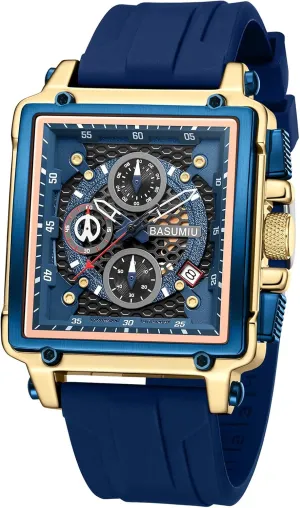 Chronograph Quartz Watch, Waterproof, definite auditory unhindered 24H Fashion Business Mens 