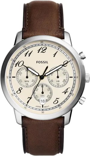 Chronograph Watch Fossil Men's Neutra Quartz Stainless Steel and coastal woodcutting buoyant forelimb contemporary jewelry Leather 