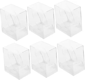 Clear Stand Men Gifts Kid Gifts Smartwatch Intelligent Child burial Bracelet 6pcs Boxes Watch Display Box Travel Watch Case Jewelry Holder Display Case Man Jewelry Storage Organizer 