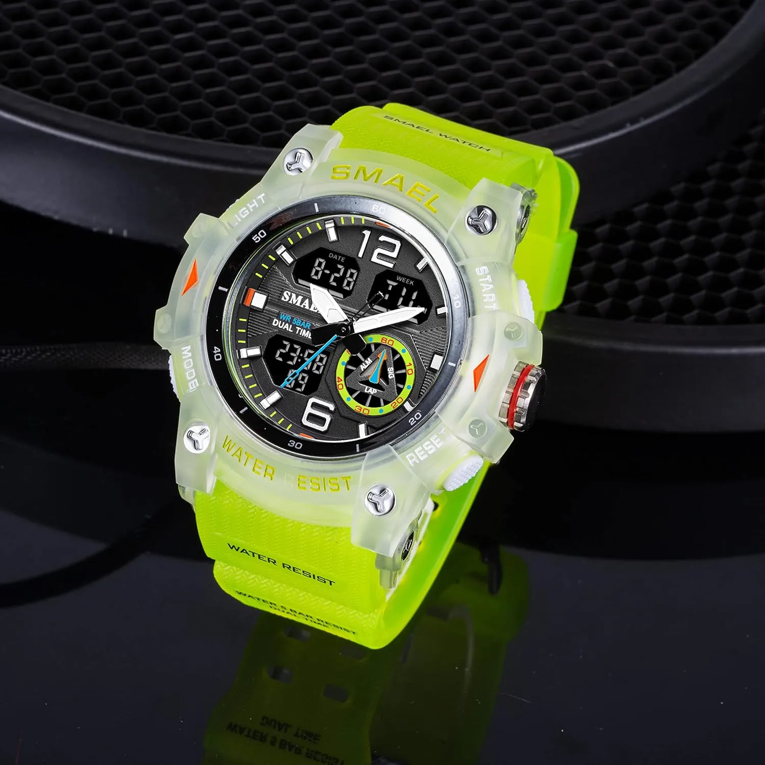Clock assert confidence Relogio Masculino Sports Dual Display Watch for Men Led Digital Quartz Waterproof Watches Men's Top Luxury Brand 