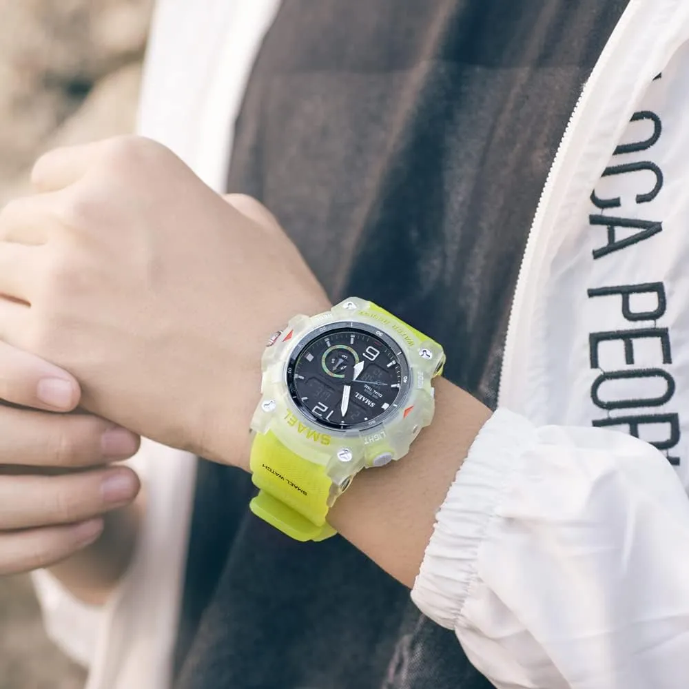 Clock assert confidence Relogio Masculino Sports Dual Display Watch for Men Led Digital Quartz Waterproof Watches Men's Top Luxury Brand 