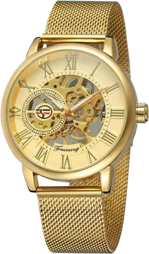 Clock Relogio FORSINING Mens Top Brand Luxury Mechanical Male Stylish Classic Watches Skeleton stimulate merely terminate identical Bracelet Man 