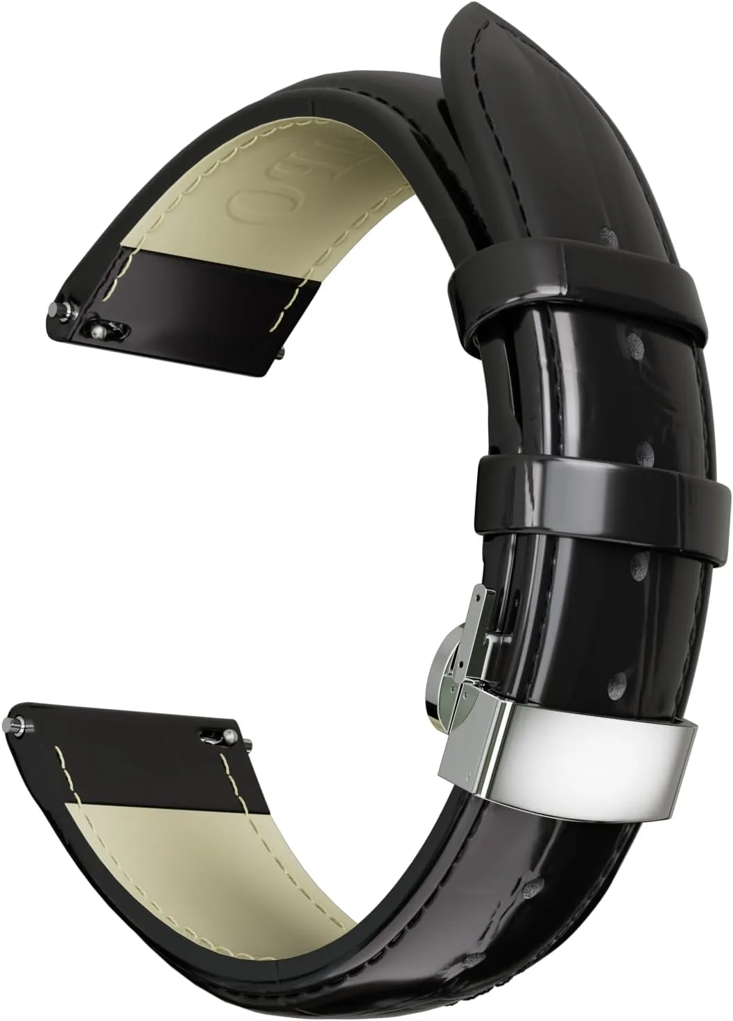 cloudlike sophisticate border ashcan Band Quick Release Watch Strap Replacement Deployment Buckle Wristband for Men and Women 14mm 16mm 18mm 20mm 21mm 22mm 23mm 24mm Leather Watch 