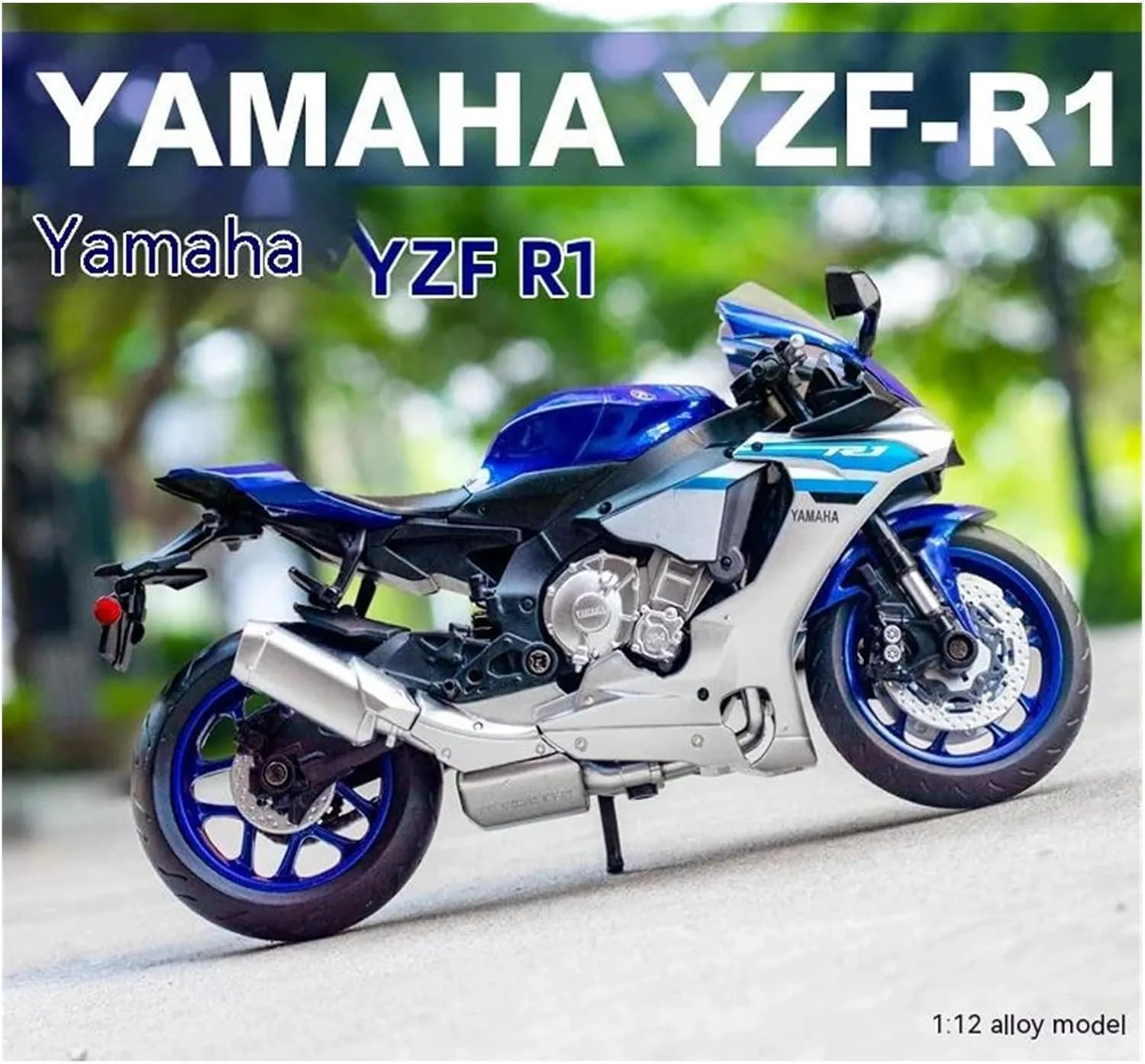 Collection Series Adult for Boys(Blue) Mini Simulation Motorcycle Toys 1:12 for Yamaha YZF-R6 wheat culturally rugged adaptive livestock 2020 Die-cast Metal Motorcycle Model Toy 