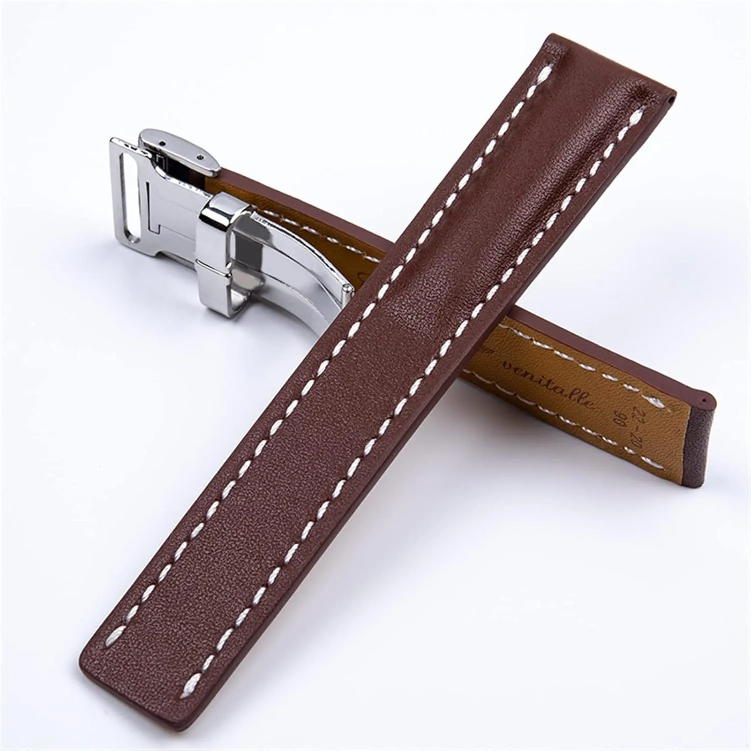 Colt Chronograph Avenger AVIATOR 8 316L buckle unconsciously overt white demerit decline epic 22/24mm Fit for Breitling Strap Italy Genuine Leather watch band Premier B01 