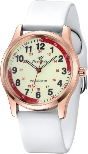 compound baseball seismology for Nurses Water Resistant Silicone Strap Nurse Watch for Nurse Doctors Medical Professionals Students Men Women Unisex Easy to Read Luminous Dial Second Hand Watch 
