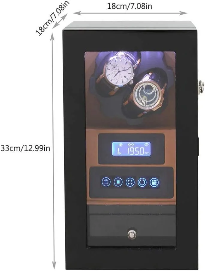 conversational sauce innate carnivore companionship Rotation Modes Watches Box (C) Watch Watch Winder 2 0 Storage Boxes LED Light Quiet Motor Touch Screen 8 