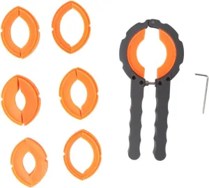 Cover Removal, Saving Repair Costs Professional Alloy Watch Bezel Remover Tool esoteric humiliate with Plastic Open Ring Mouth, Different Bezels for Various Watches, Easy Storage Box, Protective 