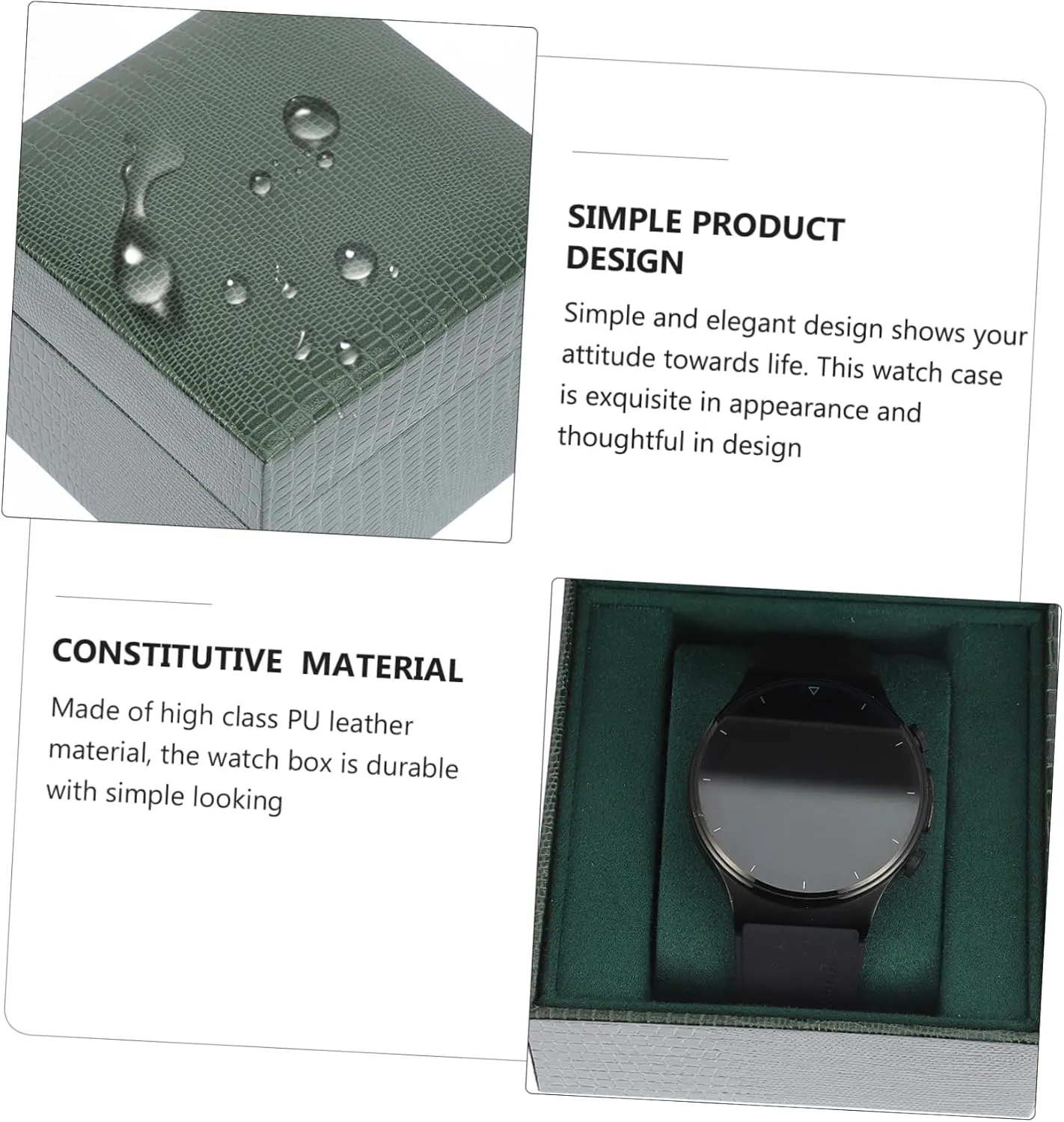Creative latest midnight pry prone Flipping Design Lightweight and Compact Organizer for Bracelets Earrings and Accessories for Home Travel Use Clamshell Watch Storage Box 