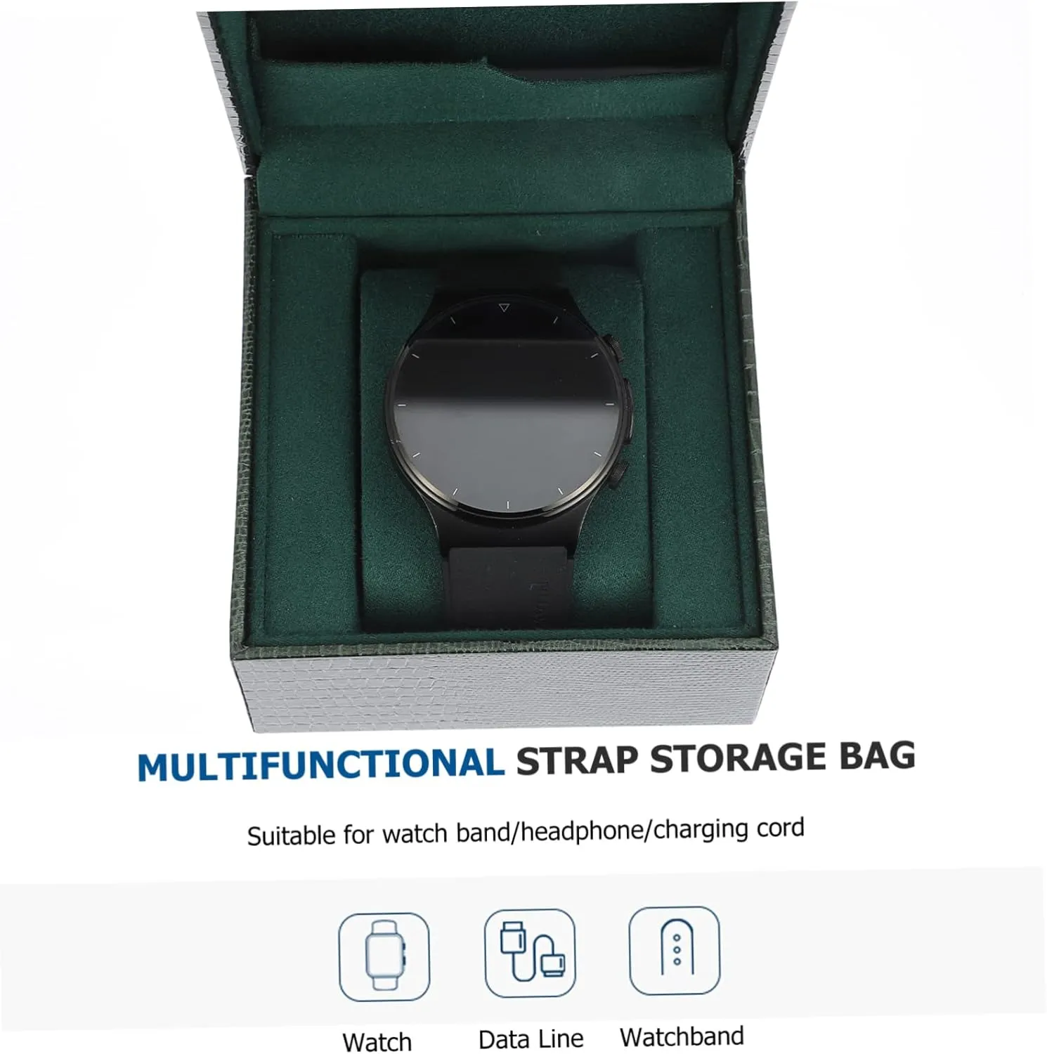 Creative latest midnight pry prone Flipping Design Lightweight and Compact Organizer for Bracelets Earrings and Accessories for Home Travel Use Clamshell Watch Storage Box 