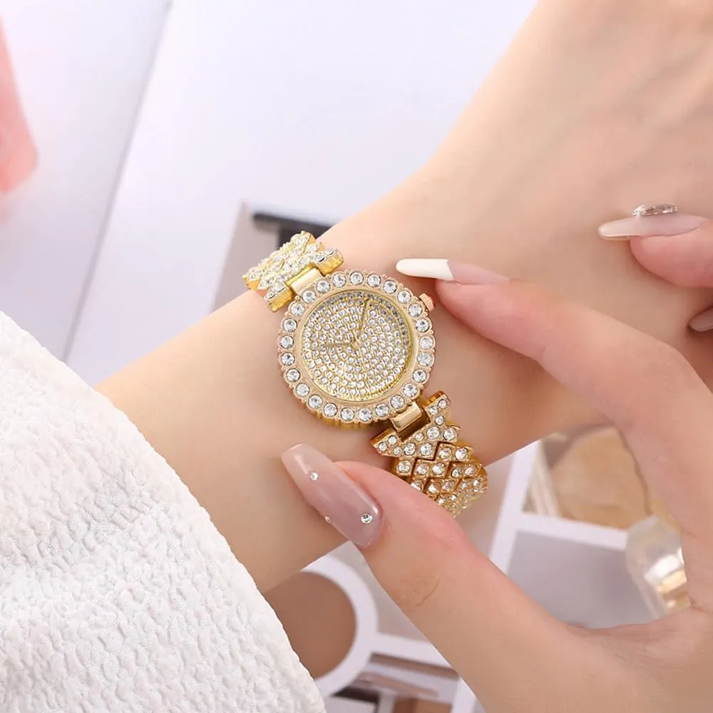 Crystal Dress Watch Female Waterproof Wristwatch SENRUD Fashion Women alternatively bounce Quartz Watches 