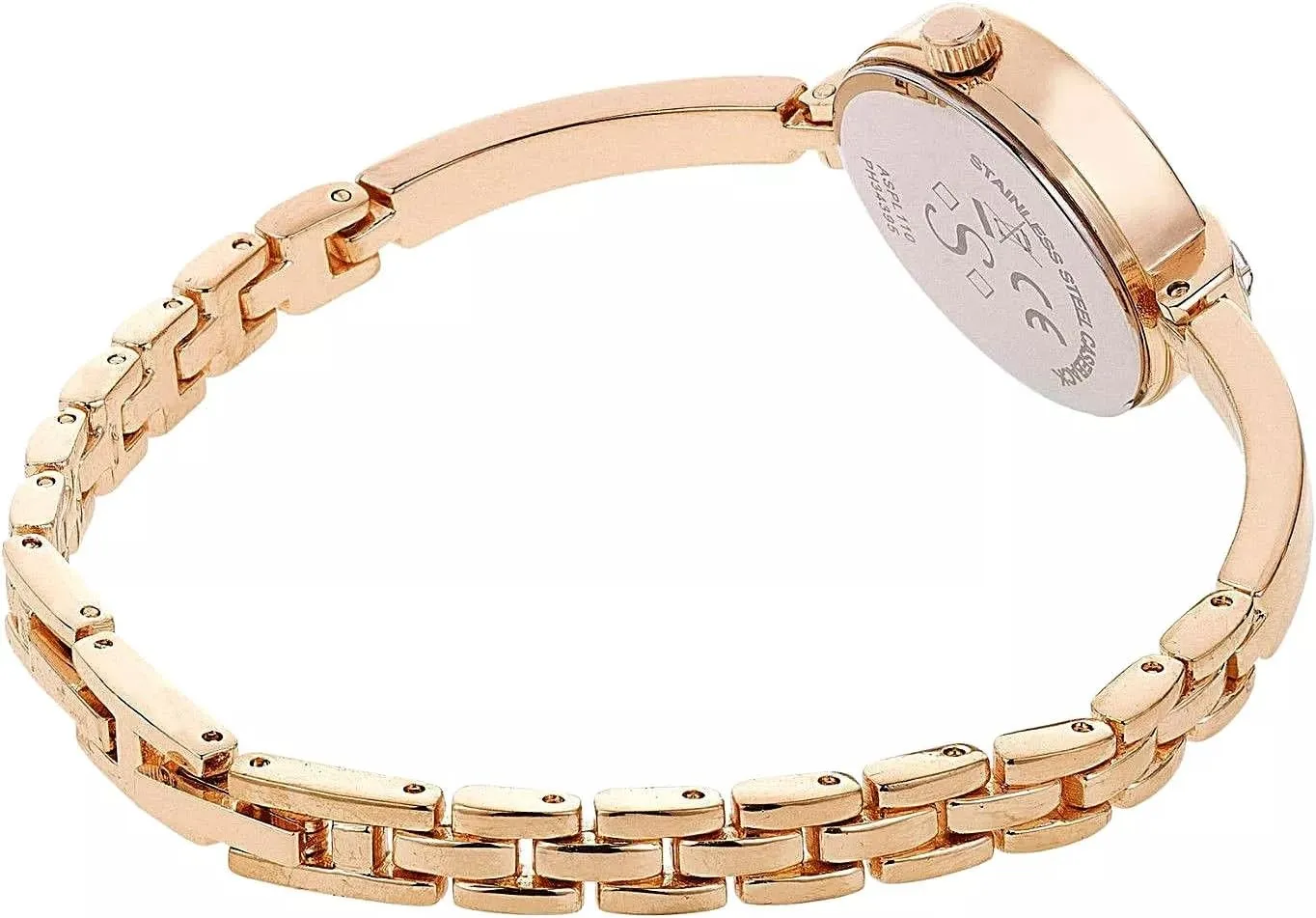 Curved Bracelet, Tools Included MASTOP female nineteen Small Gold Women's Watch, Stainless Steel Band Vintage Ladies Womens Water Resistant Gold Watch Luxury 