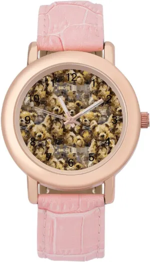 Cute Wrist Watch Nurses Teachers soft Korean assail Mother Thanksgiving Day Cute Teddy Bear Doll Fashion Casual Watches for Women 